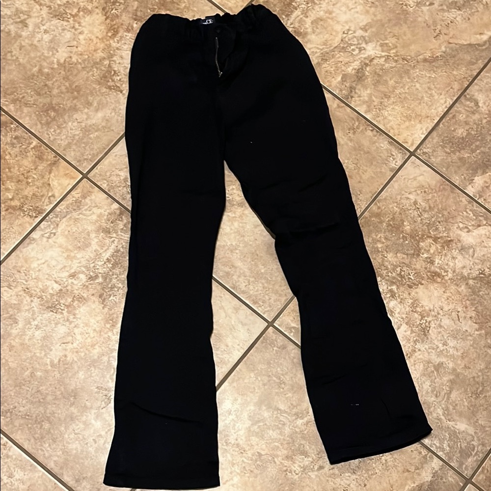 PLACE Black Elastic Waist Pants